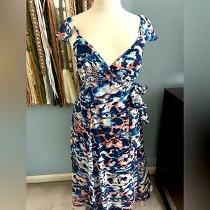 Silky Boutique Midi Wrap Dress